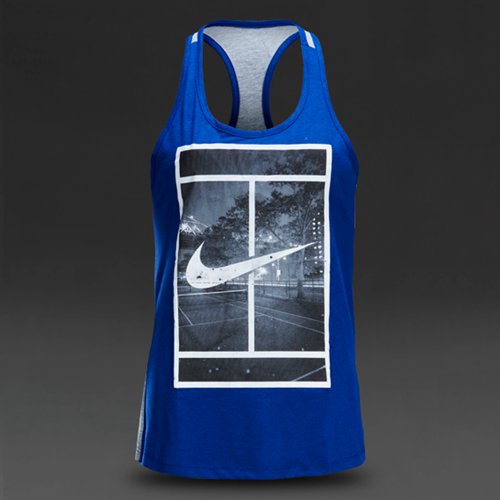 Nike Court Logo Racerback Tank Deep Royal Blue for Women